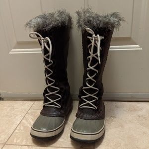 Sorel Tall Leather Snow Boots